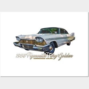 1958 Plymouth Fury Golden Commando Coupe Posters and Art